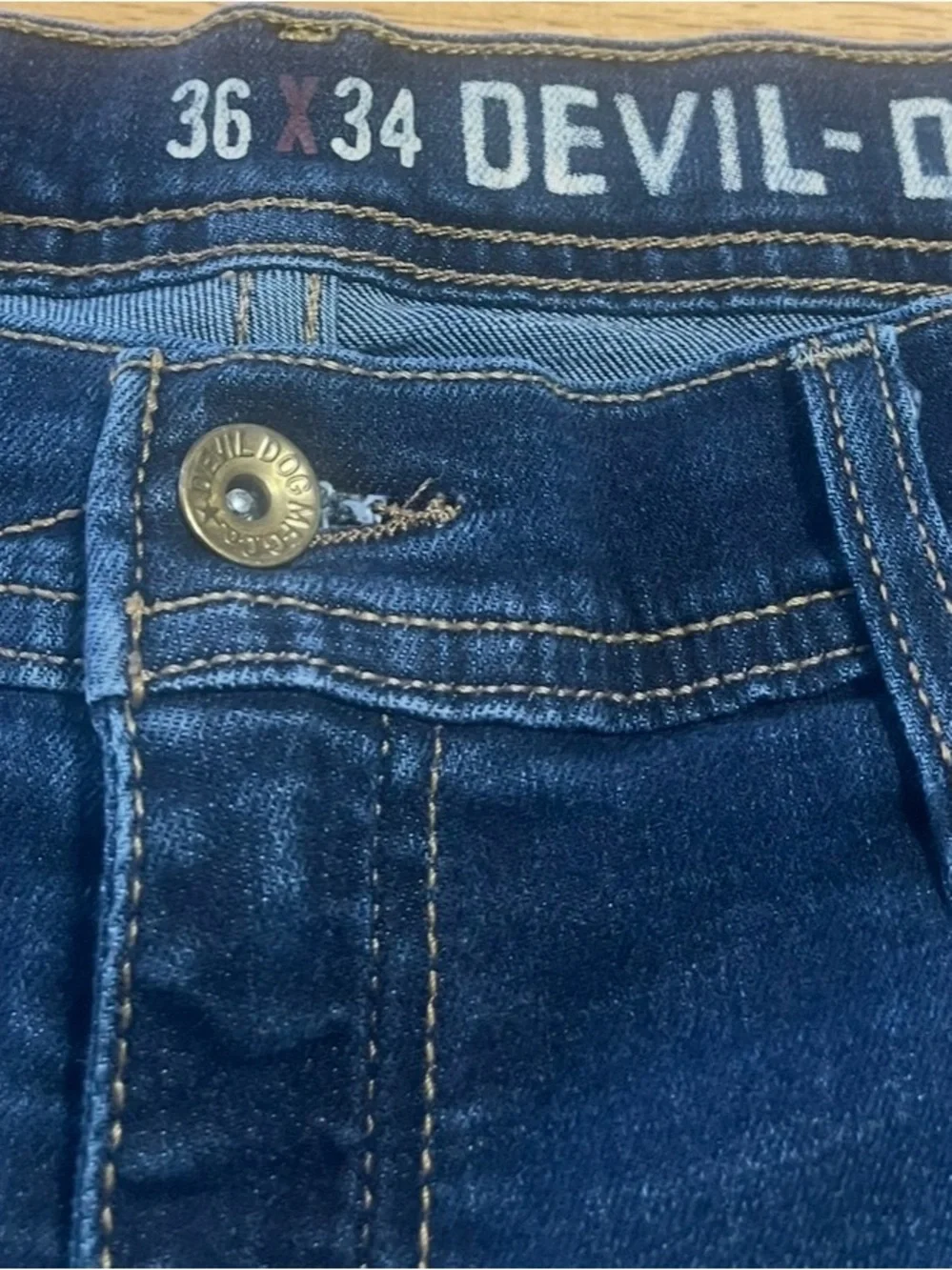 Devil-Dog Men's Athletic Fit Jeans  36x34